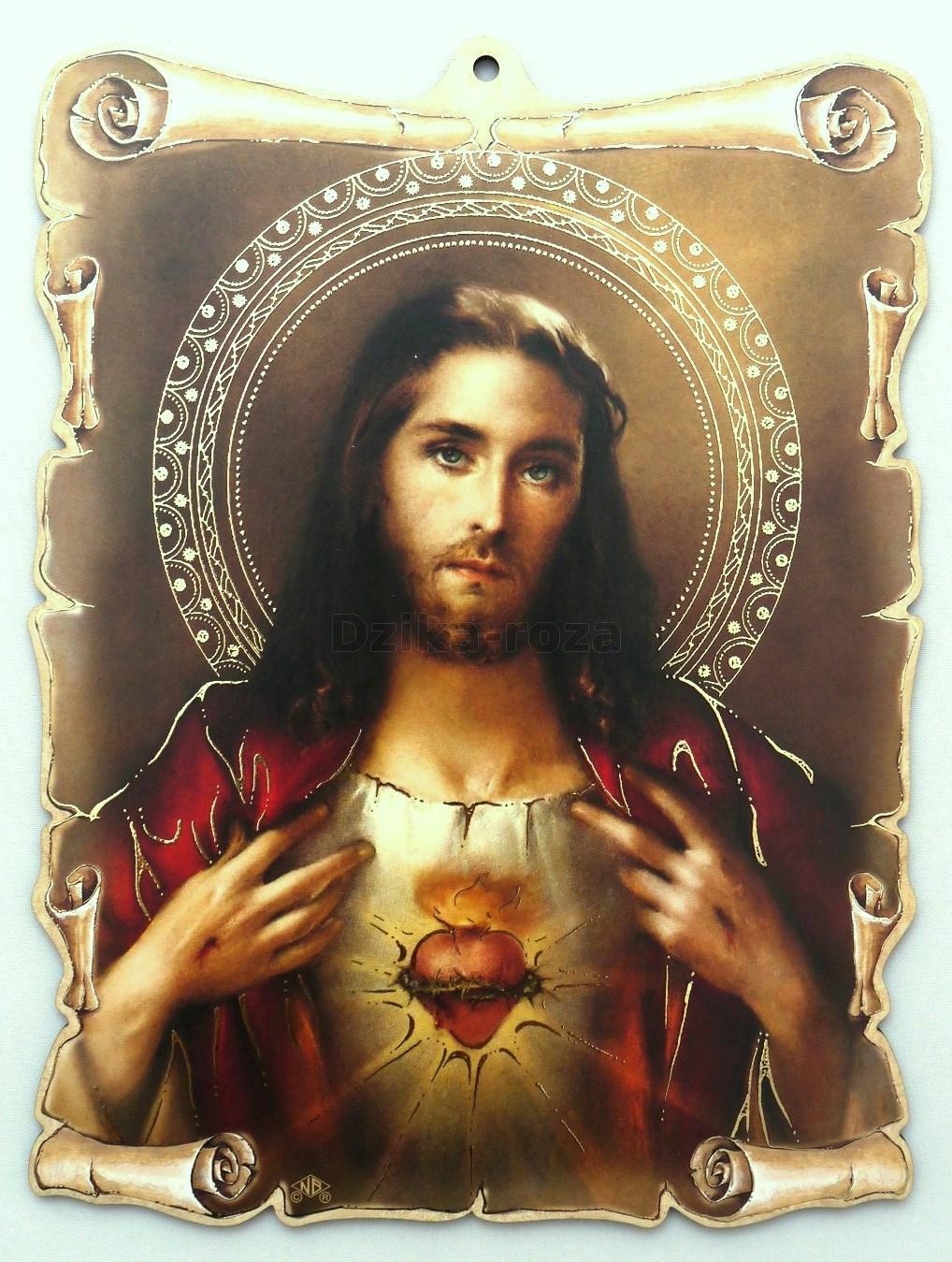 Znalezione obrazy dla zapytania serce jezusa obraz